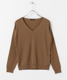 URBAN RESEARCH ROSSO WOMEN | ロロピアーナVネックリブプルオーバー(トップス)