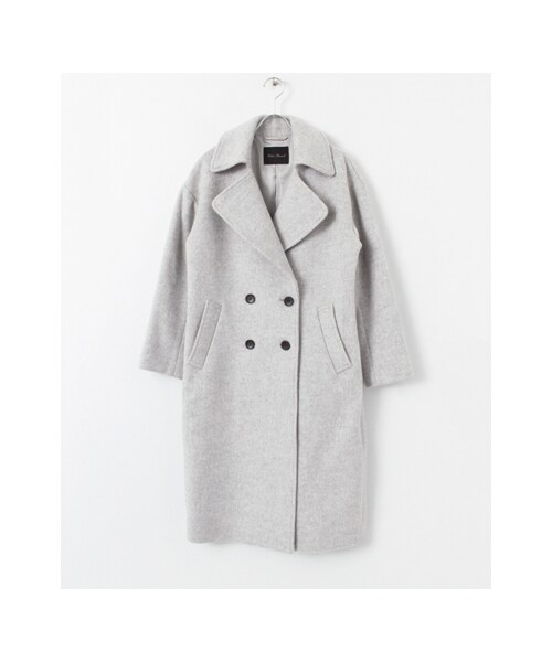 URBAN RESEARCH(アーバンリサーチ)の「2重織りロングPコート(ジャケット/アウター・レディース・BRD.BROWN/Lt.GRAY・36/38)」の2枚目の写真