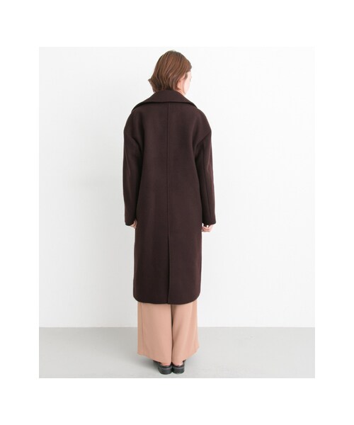 URBAN RESEARCH(アーバンリサーチ)の「2重織りロングPコート(ジャケット/アウター・レディース・BRD.BROWN/Lt.GRAY・36/38)」の9枚目の写真