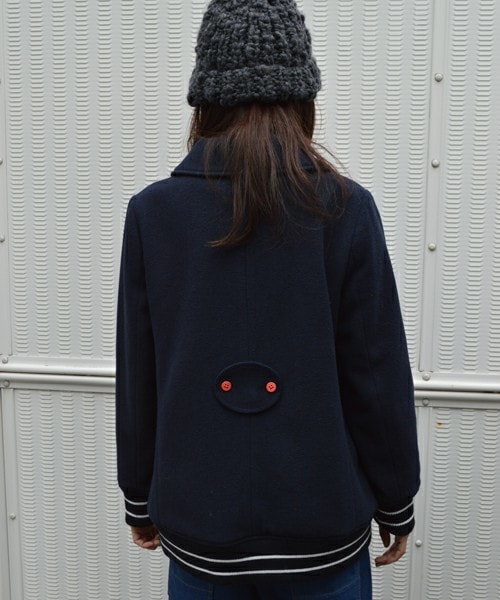 FRAPBOIS（フラボア）の「クッキーコート（ピーコート・レディース・グレー/ネイビー・0/1/2）」の4枚目の写真