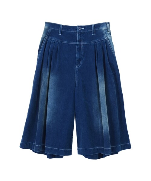 Ne-net(ネネット)の「ネ・ネット / インディゴコーデュロイ / パンツ(パンツ・light blue 01△02○/navy 01○02○・サイズ,ウエスト(ゴム),ヒップ,股上,股下,腿幅,裾幅,01,70,116,39,33,40,43.5,02,74,122,39,35,41,44.5,)」の2枚目の写真