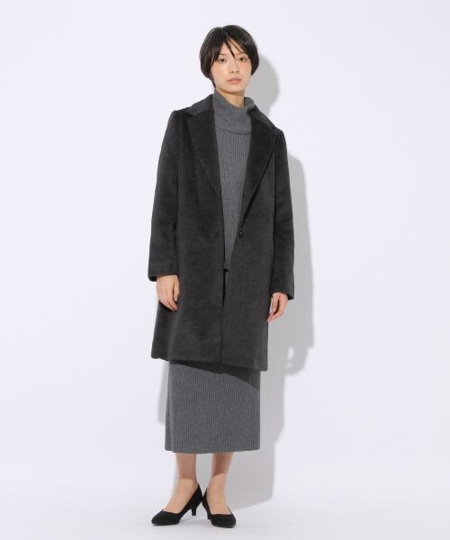 niko and...（ニコアンド）の「ビーバーチェスターコート（ジャケット/アウター・チャコール/キャメル/ネイビー）」の4枚目の写真