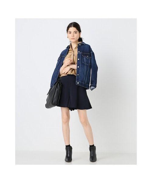 IENA（イエナ）の「TAサテンスリップキュロット◆（パンツ・ブラック/ネイビー/ピンク・34/36/38/40）」の6枚目の写真