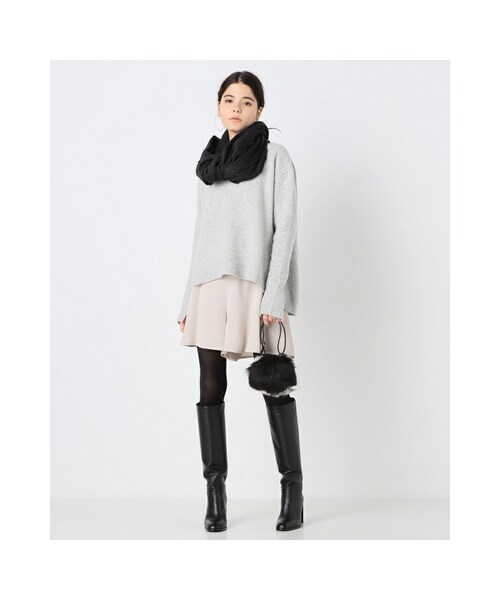 IENA（イエナ）の「TAサテンスリップキュロット◆（パンツ・ブラック/ネイビー/ピンク・34/36/38/40）」の8枚目の写真