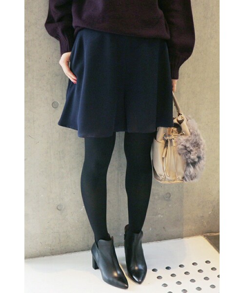 IENA（イエナ）の「TAサテンスリップキュロット◆（パンツ・ブラック/ネイビー/ピンク・34/36/38/40）」の3枚目の写真