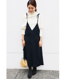 IENA | 《予約》リボンショルダーキャミソールワンピース◆(ワンピース/ドレス)