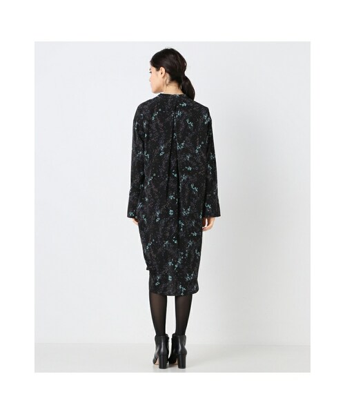 IENA(イエナ)の「LIBERTY デシン ワンピース◆(ワンピース/ドレス・ブラック/ホワイト A・36/38)」の9枚目の写真