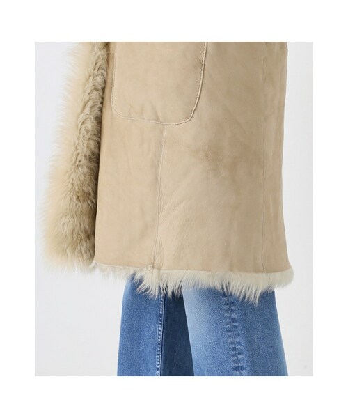 12/26までセール【タグ付き】IENA UNKNOWN ムートンカーリーファー IENA（イエナ）の「UNKNOWN カーリームートンフードコート（）」 - WEAR