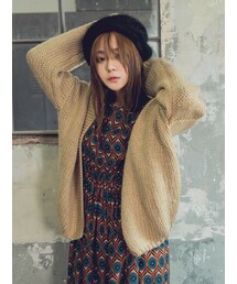 KORMARCH | バルーンスリーブニットカーディガン(ニット/セーター)