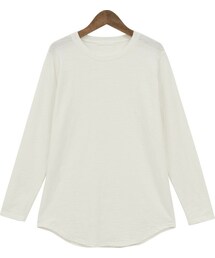Dailyabout | ラウンドネックスラブ長袖Tシャツ(P0000VUH)(Tシャツ/カットソー)