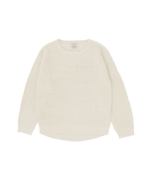 ungrid ウール混畔編クルーネックニット 美品 Ungrid（アングリッド）の「ウール混畦編クルーネックニット（）」 - WEAR