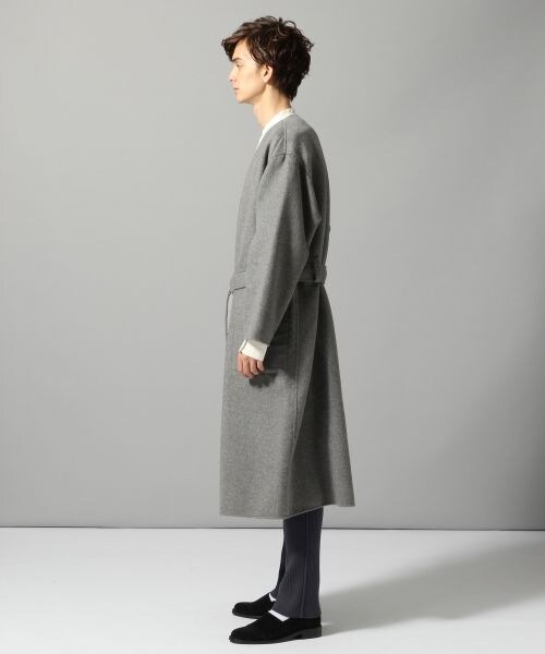 HARE Wフェイスノーカラーコート HARE（ハレ）の「Wフェイスノーカラーコート（）」 - WEAR