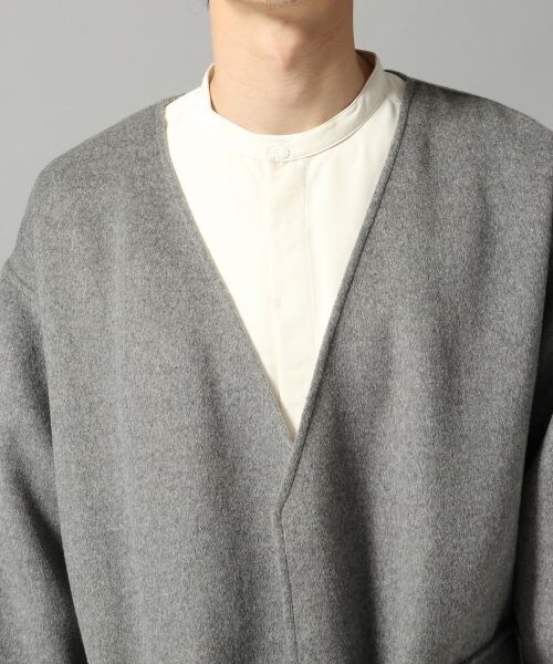 HARE（ハレ）の「Wフェイスノーカラーコート（）」 - WEAR