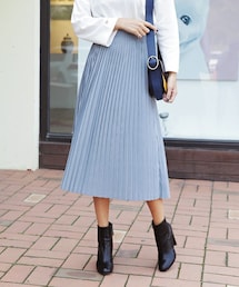DHOLIC | サイドジッププリーツミモレスカート(スカート)