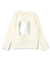 BRANSHES | 箔プリント長袖トレーナー(スウェット)