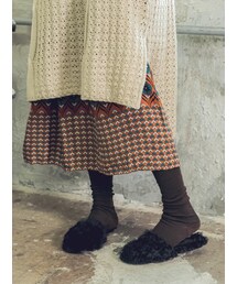 KORMARCH | モフモフファーサンダル(その他シューズ)