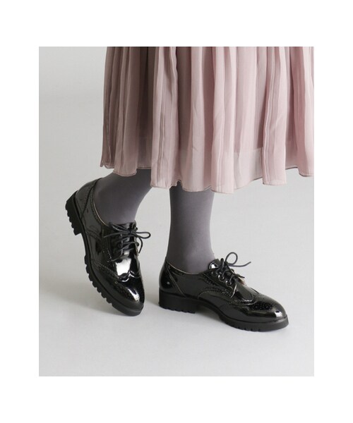 RODE SKO(ロデスコ)の「AGOTA メダリオンマニッシュシューズ(シューズ・レディース・BLACK・36/37/38)」の2枚目の写真