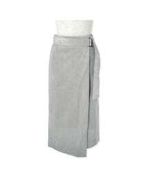 flower | suede wrap skirt ～スエードラップスカート(スカート)
