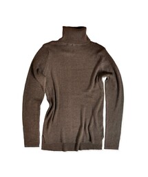 flower | rib high neck PO ～ﾘﾌﾞﾊｲﾈｯｸﾌﾟﾙｵｰﾊﾞｰ(Tシャツ/カットソー)