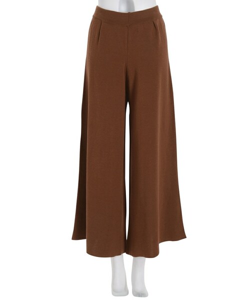 EVRIS(エヴリス)の「ミラノリブワイドパンツ(パンツ・レディース・ホワイト/ブラック/ブラウン・F)」の8枚目の写真