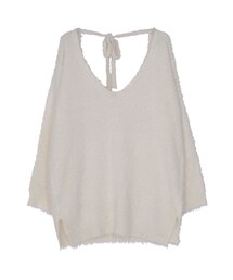 GYDA | BACK OPENシャギーニットTOPS(トップス)