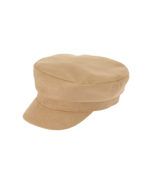MERCURYDUO(マーキュリーデュオ)の「フェイクスエードSimpleキャスケット(帽子・レディース・ライトグレー/ブラック/キャメル・F)」の3枚目の写真