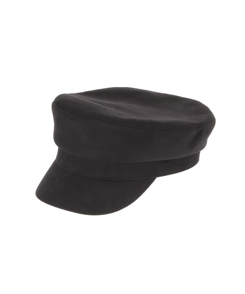 MERCURYDUO(マーキュリーデュオ)の「フェイクスエードSimpleキャスケット(帽子・レディース・ライトグレー/ブラック/キャメル・F)」の1枚目の写真