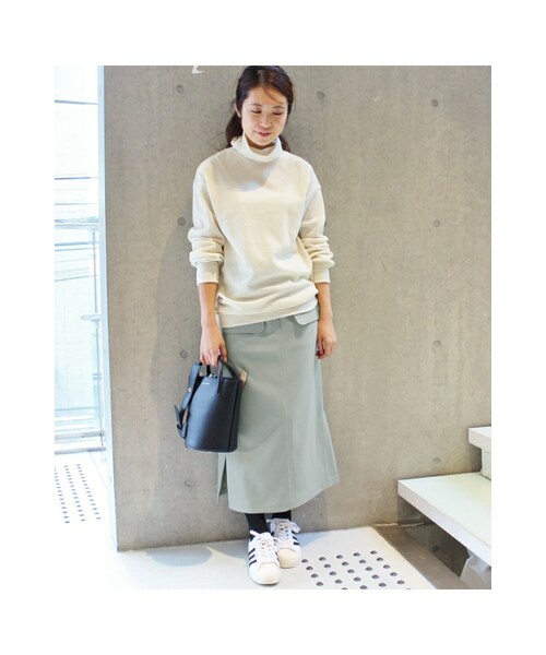 IENA（イエナ）の「メランジカルゼ タイトスカート◆（スカート・ベージュ/サックスブルー・34/36/38/40）」の22枚目の写真