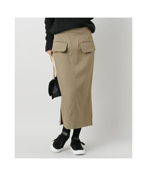 IENA（イエナ）の「メランジカルゼ タイトスカート◆（スカート・ベージュ/サックスブルー・34/36/38/40）」の18枚目の写真