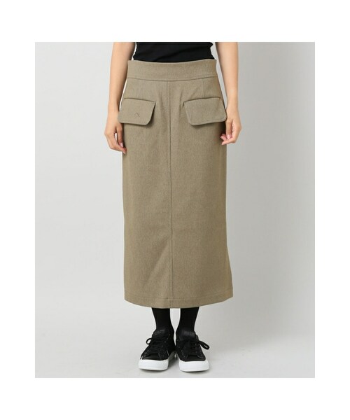 IENA（イエナ）の「メランジカルゼ タイトスカート◆（スカート・ベージュ/サックスブルー・34/36/38/40）」の7枚目の写真