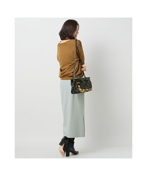 IENA（イエナ）の「メランジカルゼ タイトスカート◆（スカート・ベージュ/サックスブルー・34/36/38/40）」の6枚目の写真