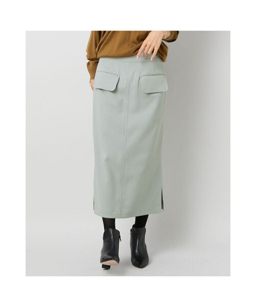 IENA（イエナ）の「メランジカルゼ タイトスカート◆（スカート・ベージュ/サックスブルー・34/36/38/40）」の19枚目の写真