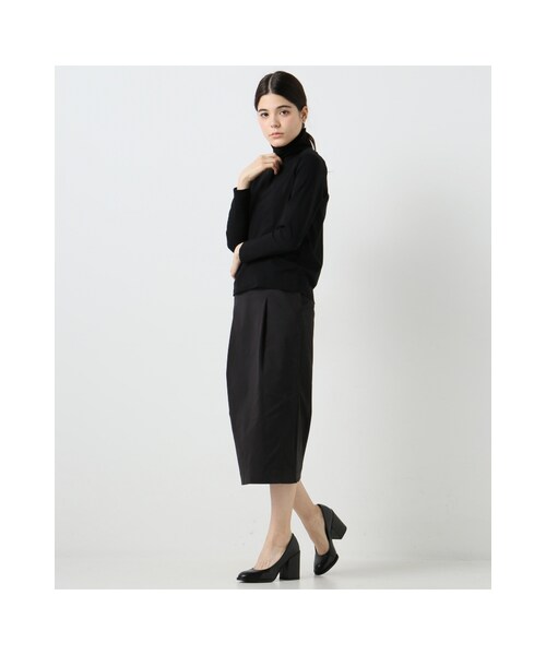 JOURNAL STANDARD(ジャーナルスタンダード)の「C/Rタックスカート(スカート・ブラック/ベージュ・36/38)」の4枚目の写真