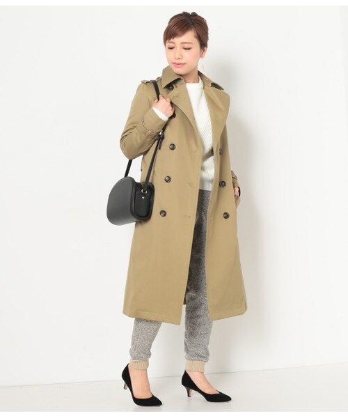 LE JUN（ルジュン）の「綿ツイルバイオライナー付トレンチコート（ジャケット/アウター・ベージュ/ネイビー・S/M/L）」の14枚目の写真