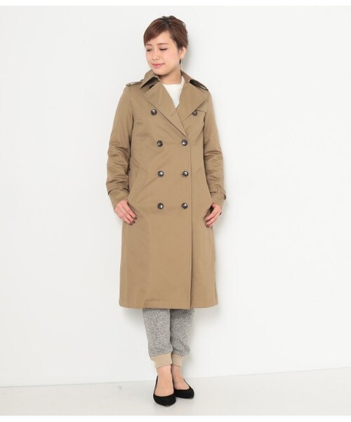 LE JUN（ルジュン）の「綿ツイルバイオライナー付トレンチコート（ジャケット/アウター・ベージュ/ネイビー・S/M/L）」の12枚目の写真