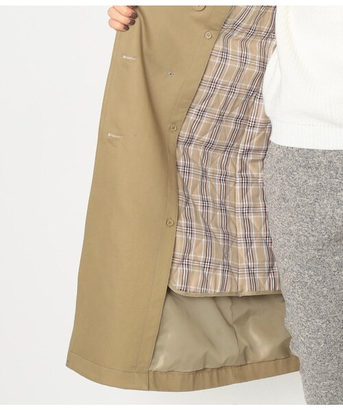 LE JUN（ルジュン）の「綿ツイルバイオライナー付トレンチコート（ジャケット/アウター・ベージュ/ネイビー・S/M/L）」の11枚目の写真