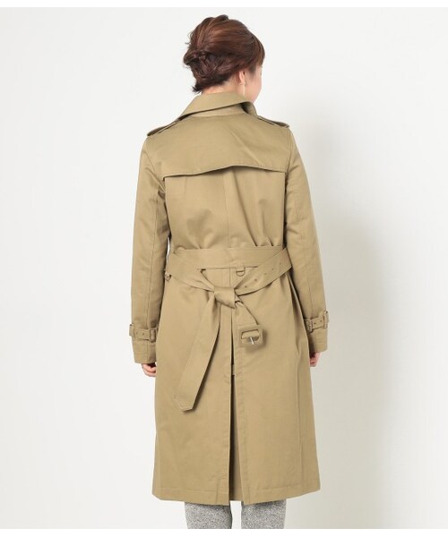 LE JUN（ルジュン）の「綿ツイルバイオライナー付トレンチコート（ジャケット/アウター・ベージュ/ネイビー・S/M/L）」の5枚目の写真