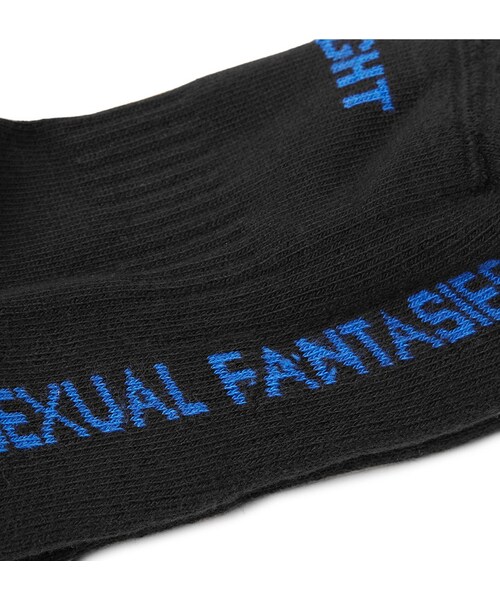 VETEMENTS（ヴェトモン）の「Vetements Striped Stretch Cotton-Blend Socks（ソックス/靴下・メンズ・Black・One size）」の2枚目の写真