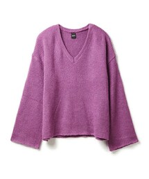 DRWCYS | モヘア混ルーズVネックニット(ニット/セーター)