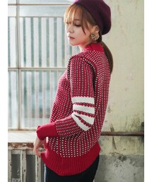 KORMARCH | ボトルネックハートポイントニット(ニット/セーター)