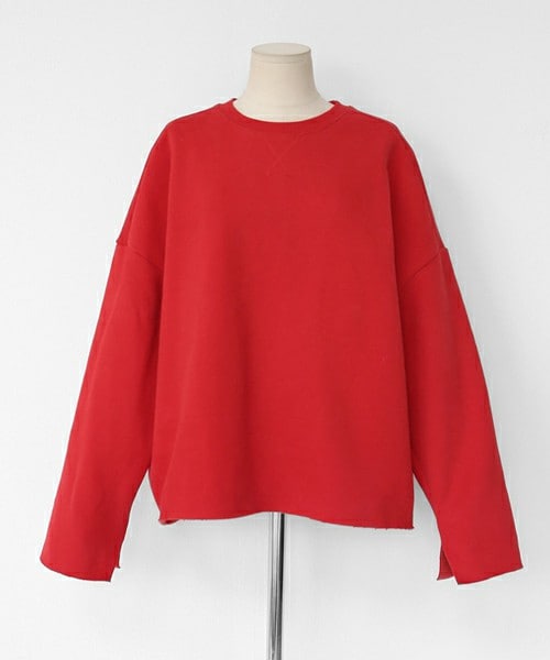 DHOLIC（ディーホリック）の「裏起毛スリーブスリットスウェットプルオーバー（スウェット・レディース・ライトベージュ/ネイビー/グリーン/レッド・FREE）」の4枚目の写真