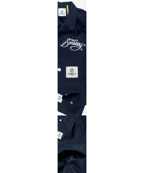Smoothy(スムージー)の「SMOOTHY スムージー コットンツイルコーチJK 16jk-03(ジャケット/アウター・Beige×Navy/Khaki/Navy・S(90-100)/M(110-120)/L(130-140)/XL(150-160))」の3枚目の写真