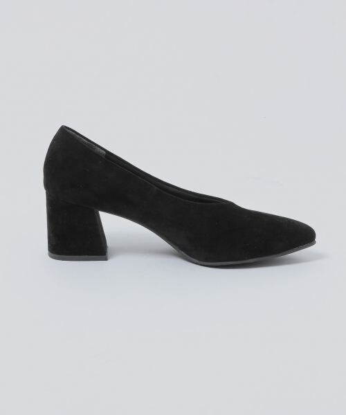 HARE（ハレ）の「チャンキーヒールパンプス（シューズ・ブラック/ライトブルー）」の4枚目の写真