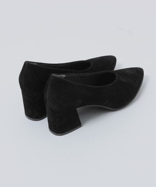 HARE（ハレ）の「チャンキーヒールパンプス（シューズ・ブラック/ライトブルー）」の5枚目の写真