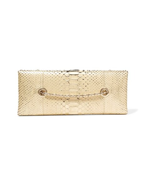 Tom Ford(トム フォード)の「TOM FORD - Python Clutch - Gold すぐったレディース福袋 トムフォード Tom Ford パイソン クラッチ バッグ クラッチバッグ