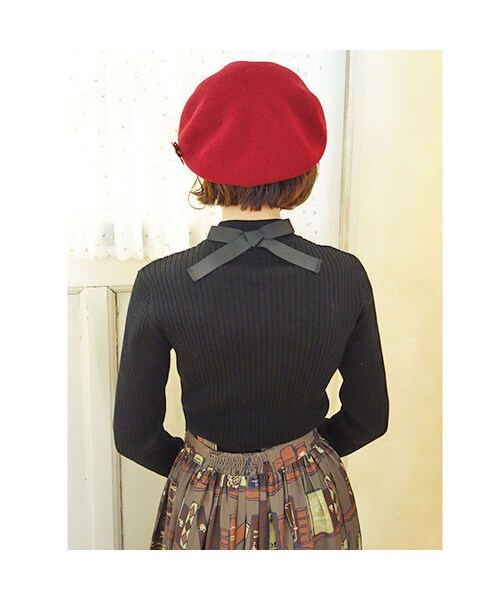 F i.n.t（フィント）の「バックリボンリブニットプルオーバー/F&A（ニット/セーター・レディース・その他）」の4枚目の写真