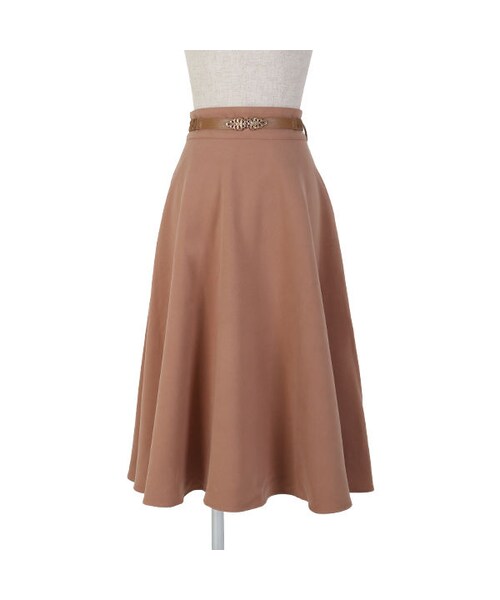 an another angelus（アンアナザーアンジェラス）の「アンティークベルト付きパウダリーフレアースカート/an another angelus（スカート・レディース・その他）」の2枚目の写真