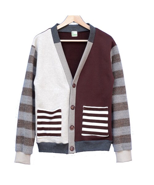 NIRAME.CO（ニラメッコ）の「囲炉裏カーディガン　ブラウン。（カーディガン/ボレロ・メンズ・その他）」の2枚目の写真