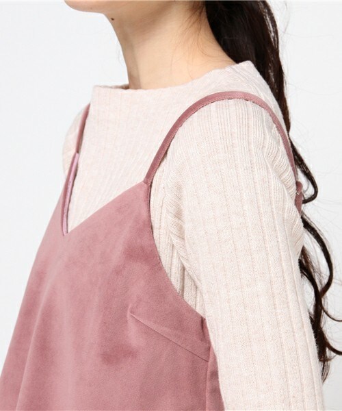 archives（アルシーヴ）の「ベロアシンプルキャミ（Tシャツ/カットソー・レディース・ブラック/ブルー/ピンク・MEDIUM）」の8枚目の写真