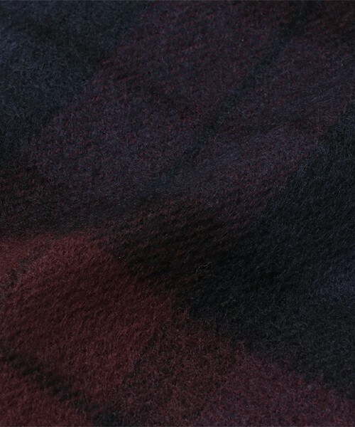 archives（アルシーヴ）の「チェックストール（マフラー・レディース・ベージュ/ネイビー/ダークブルー/ピンク・MEDIUM）」の6枚目の写真